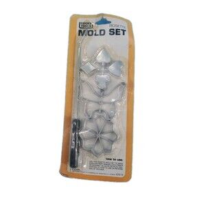Vintage 1983 Rosette Baking Ware Mold Sets Patty Pastry Molders Tool
